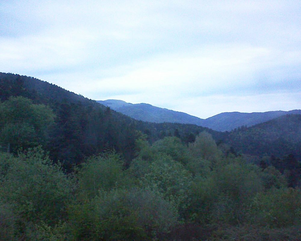 Le petit ballon vu depuis le Domaine Langmatt à Murbach le 02.05.2018 à 06:15 Le petit ballon (Alsace, Vosges) le 02.05.2018 à 06:15