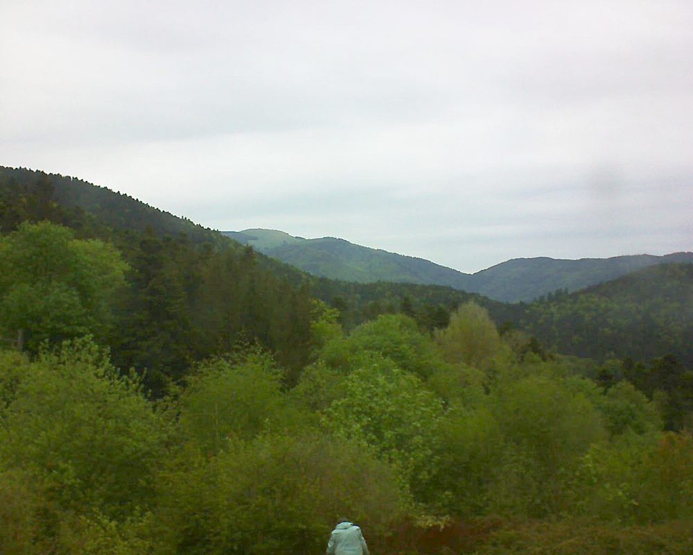 Le petit ballon vu depuis le Domaine Langmatt à Murbach le 02.05.2018 à 10:30 Le petit ballon (Alsace, Vosges) le 02.05.2018 à 10:30