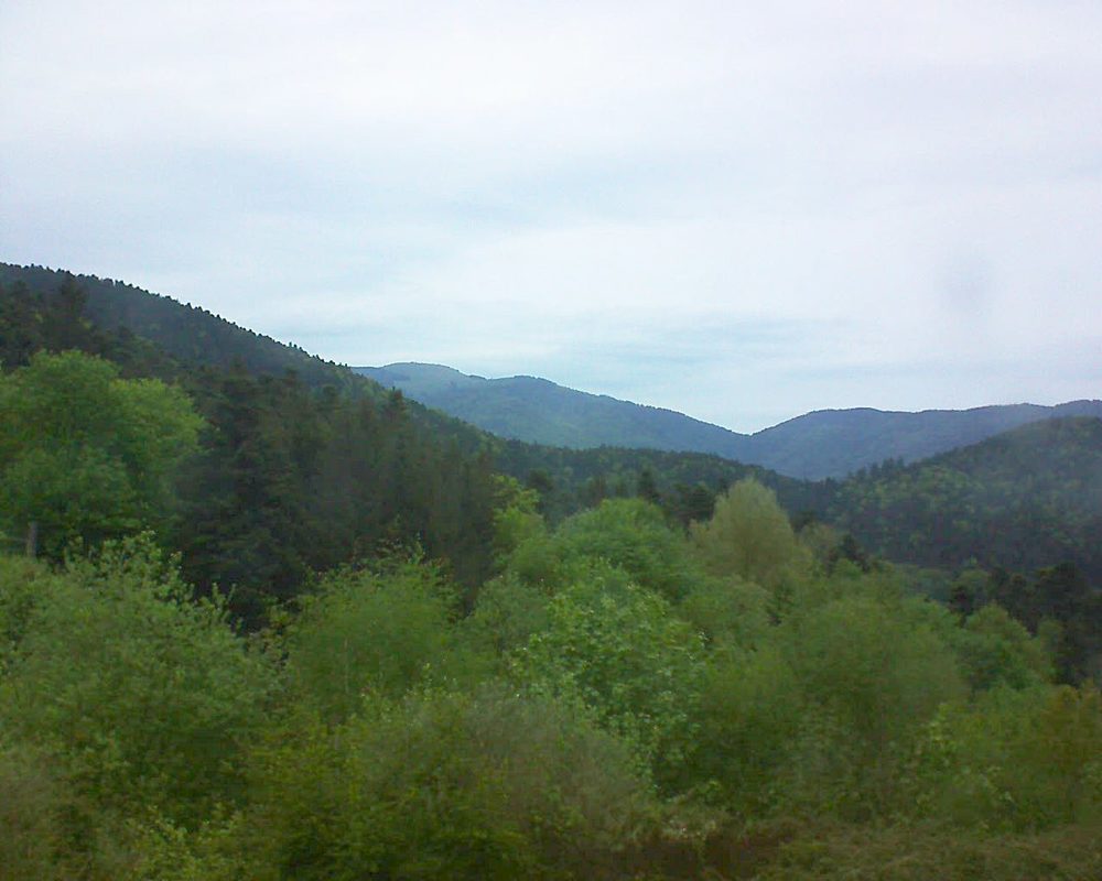 Le petit ballon vu depuis le Domaine Langmatt à Murbach le 02.05.2018 à 20:15 Le petit ballon (Alsace, Vosges) le 02.05.2018 à 20:15