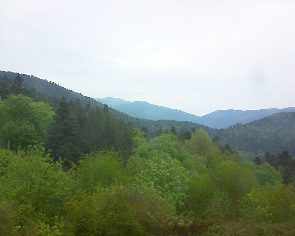 Le petit ballon vu depuis le Domaine Langmatt à Murbach le 03.05.2018 à 06:45 Le petit ballon (Alsace, Vosges) le 03.05.2018 à 06:45