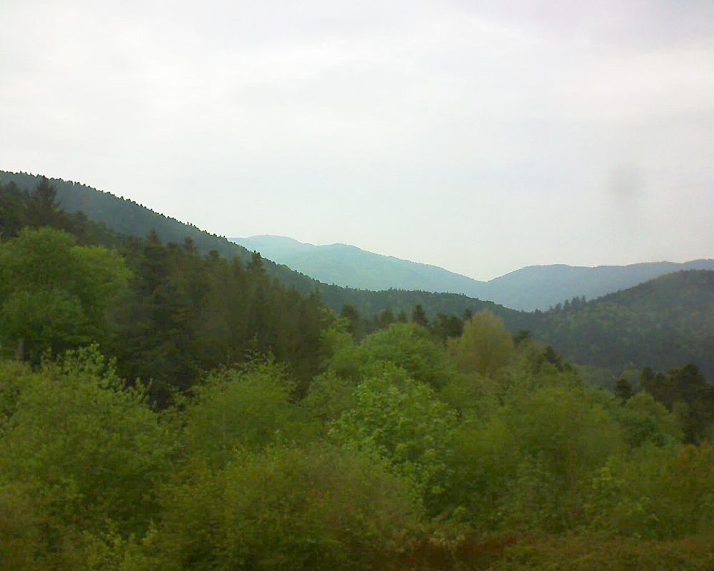 Le petit ballon vu depuis le Domaine Langmatt à Murbach le 03.05.2018 à 18:00 Le petit ballon (Alsace, Vosges) le 03.05.2018 à 18:00