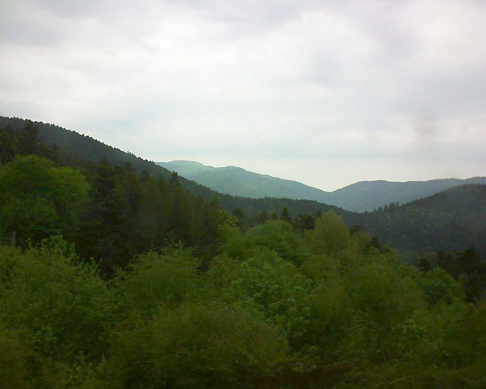 Le petit ballon vu depuis le Domaine Langmatt à Murbach le 04.05.2018 à 18:00 Le petit ballon (Alsace, Vosges) le 04.05.2018 à 18:00