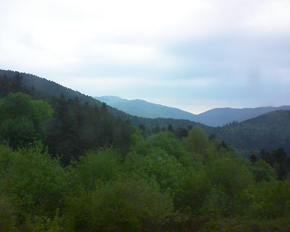 Le petit ballon vu depuis le Domaine Langmatt à Murbach le 04.05.2018 à 20:15 Le petit ballon (Alsace, Vosges) le 04.05.2018 à 20:15