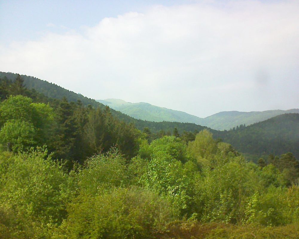 Le petit ballon vu depuis le Domaine Langmatt à Murbach le 05.05.2018 à 16:30 Le petit ballon (Alsace, Vosges) le 05.05.2018 à 16:30