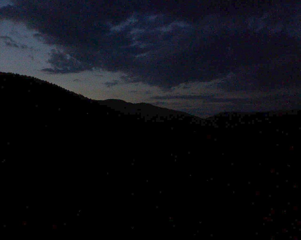 Le petit ballon vu depuis le Domaine Langmatt à Murbach le 08.05.2018 à 21:30 Le petit ballon (Alsace, Vosges) le 08.05.2018 à 21:30
