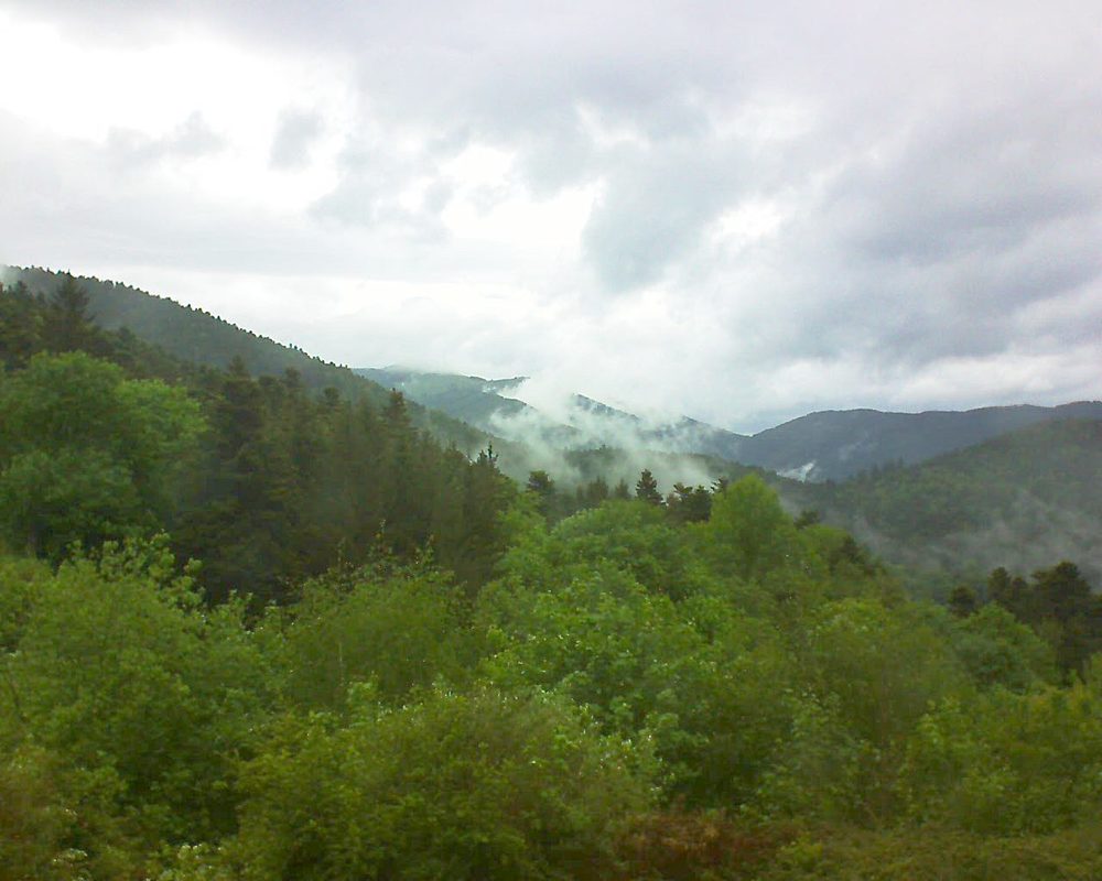 Le petit ballon vu depuis le Domaine Langmatt à Murbach le 10.05.2018 à 10:45 Le petit ballon (Alsace, Vosges) le 10.05.2018 à 10:45