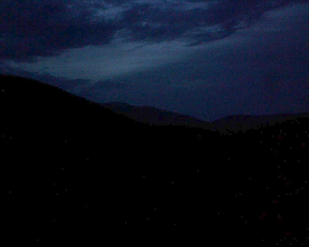 Le petit ballon vu depuis le Domaine Langmatt à Murbach le 12.05.2018 à 21:30 Le petit ballon (Alsace, Vosges) le 12.05.2018 à 21:30