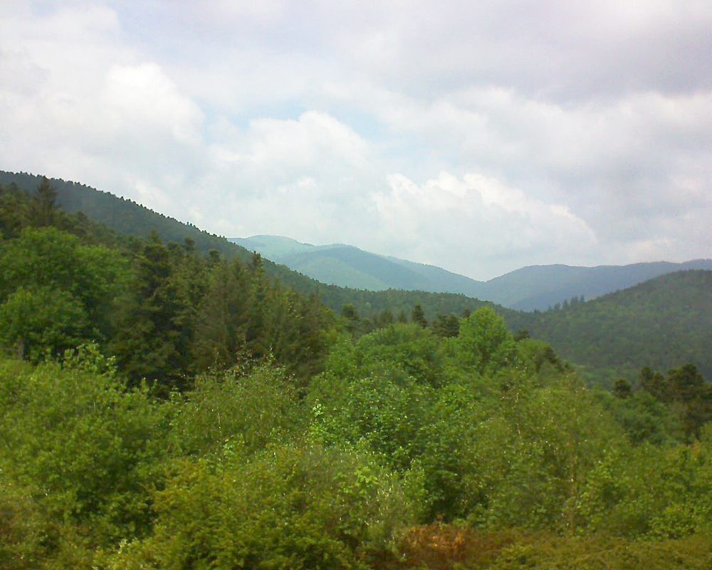 Le petit ballon vu depuis le Domaine Langmatt à Murbach le 15.05.2018 à 14:30 Le petit ballon (Alsace, Vosges) le 15.05.2018 à 14:30