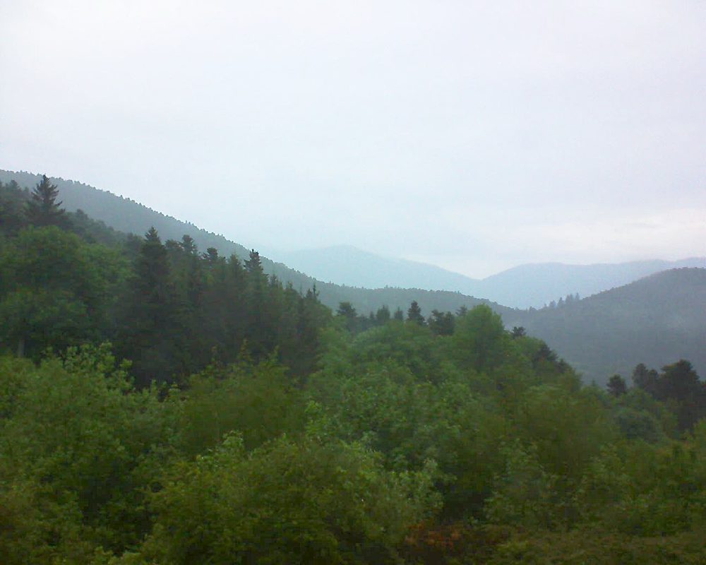 Le petit ballon vu depuis le Domaine Langmatt à Murbach le 17.05.2018 à 07:00 Le petit ballon (Alsace, Vosges) le 17.05.2018 à 07:00