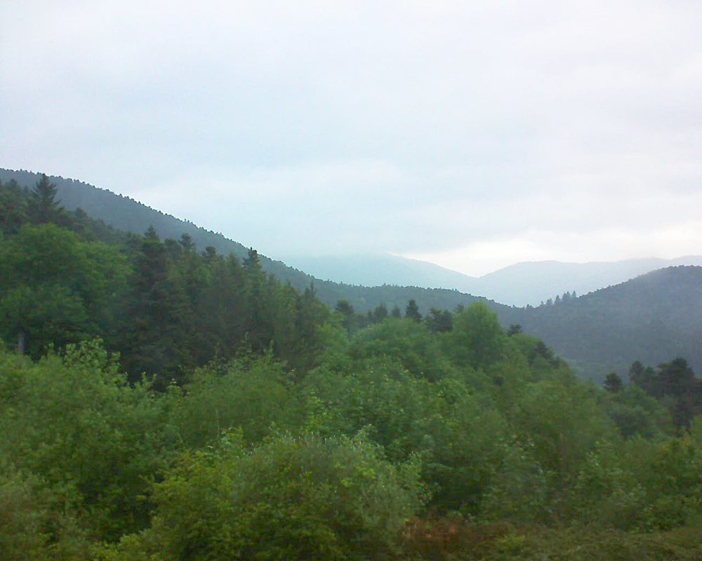 Le petit ballon vu depuis le Domaine Langmatt à Murbach le 18.05.2018 à 06:30 Le petit ballon (Alsace, Vosges) le 18.05.2018 à 06:30