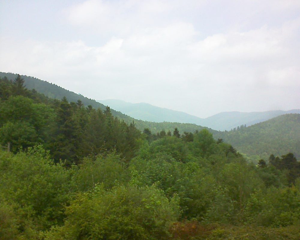 Le petit ballon vu depuis le Domaine Langmatt à Murbach le 18.05.2018 à 13:45 Le petit ballon (Alsace, Vosges) le 18.05.2018 à 13:45
