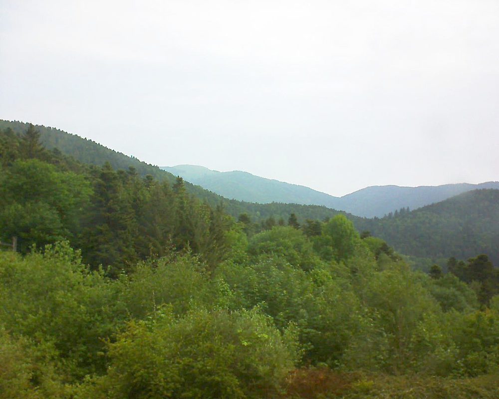 Le petit ballon vu depuis le Domaine Langmatt à Murbach le 19.05.2018 à 09:45 Le petit ballon (Alsace, Vosges) le 19.05.2018 à 09:45