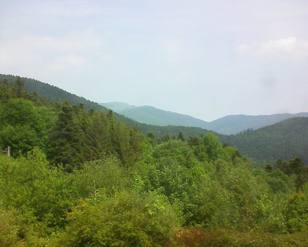 Le petit ballon vu depuis le Domaine Langmatt à Murbach le 19.05.2018 à 11:45 Le petit ballon (Alsace, Vosges) le 19.05.2018 à 11:45