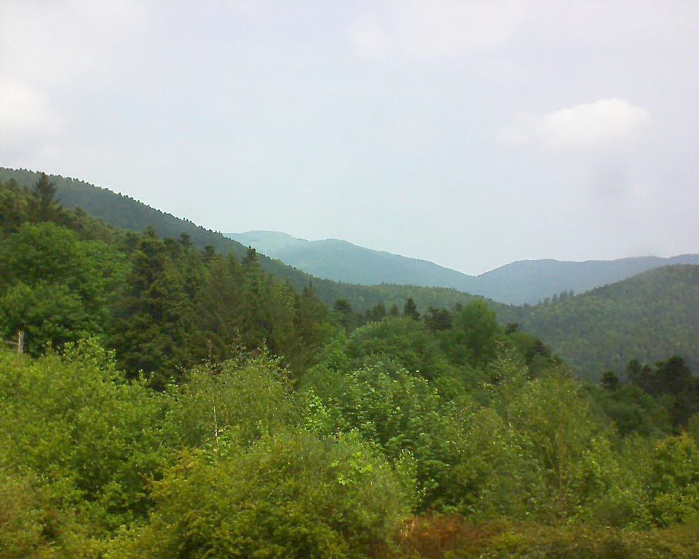 Le petit ballon vu depuis le Domaine Langmatt à Murbach le 19.05.2018 à 12:15 Le petit ballon (Alsace, Vosges) le 19.05.2018 à 12:15