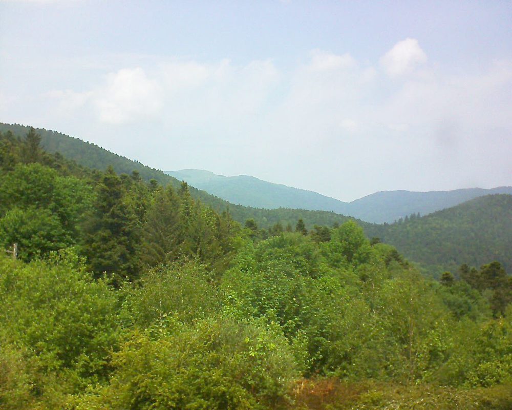 Le petit ballon vu depuis le Domaine Langmatt à Murbach le 19.05.2018 à 13:15 Le petit ballon (Alsace, Vosges) le 19.05.2018 à 13:15