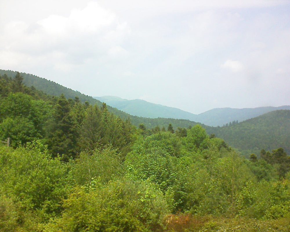 Le petit ballon vu depuis le Domaine Langmatt à Murbach le 19.05.2018 à 13:45 Le petit ballon (Alsace, Vosges) le 19.05.2018 à 13:45