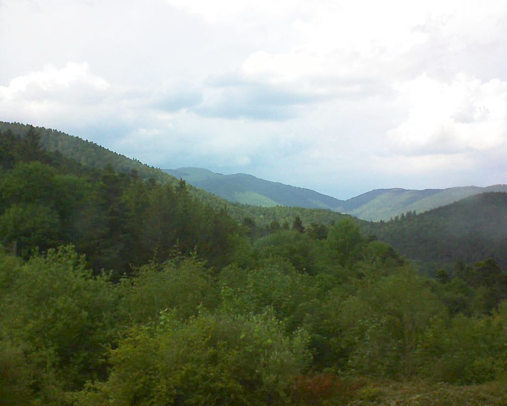 Le petit ballon vu depuis le Domaine Langmatt à Murbach le 21.05.2018 à 16:00 Le petit ballon (Alsace, Vosges) le 21.05.2018 à 16:00