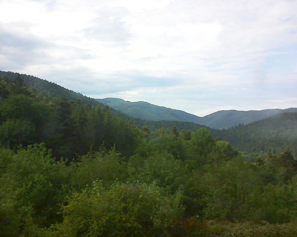 Le petit ballon vu depuis le Domaine Langmatt à Murbach le 23.05.2018 à 17:30 Le petit ballon (Alsace, Vosges) le 23.05.2018 à 17:30