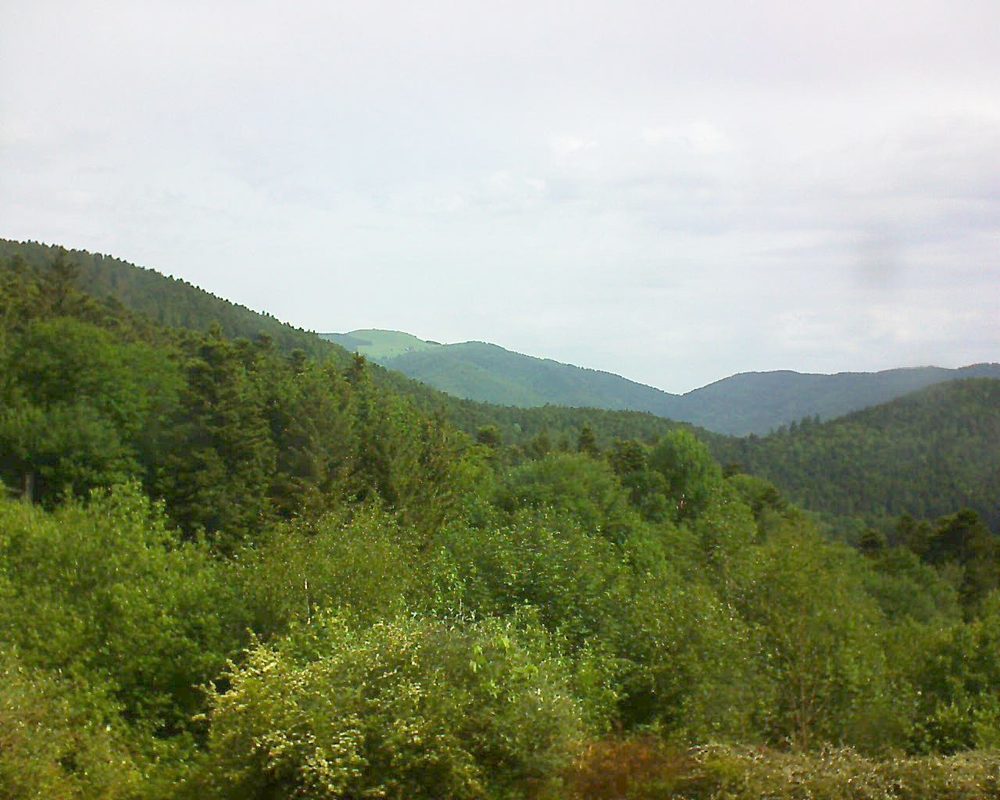 Le petit ballon vu depuis le Domaine Langmatt à Murbach le 27.05.2018 à 10:30 Le petit ballon (Alsace, Vosges) le 27.05.2018 à 10:30