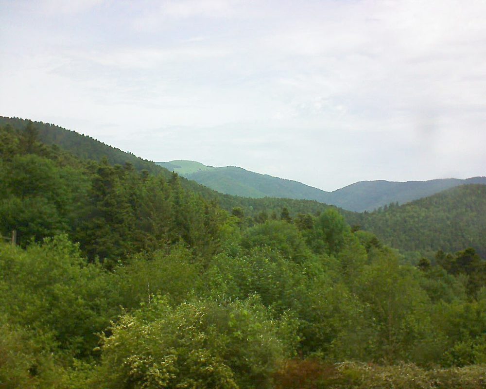 Le petit ballon vu depuis le Domaine Langmatt à Murbach le 27.05.2018 à 11:15 Le petit ballon (Alsace, Vosges) le 27.05.2018 à 11:15