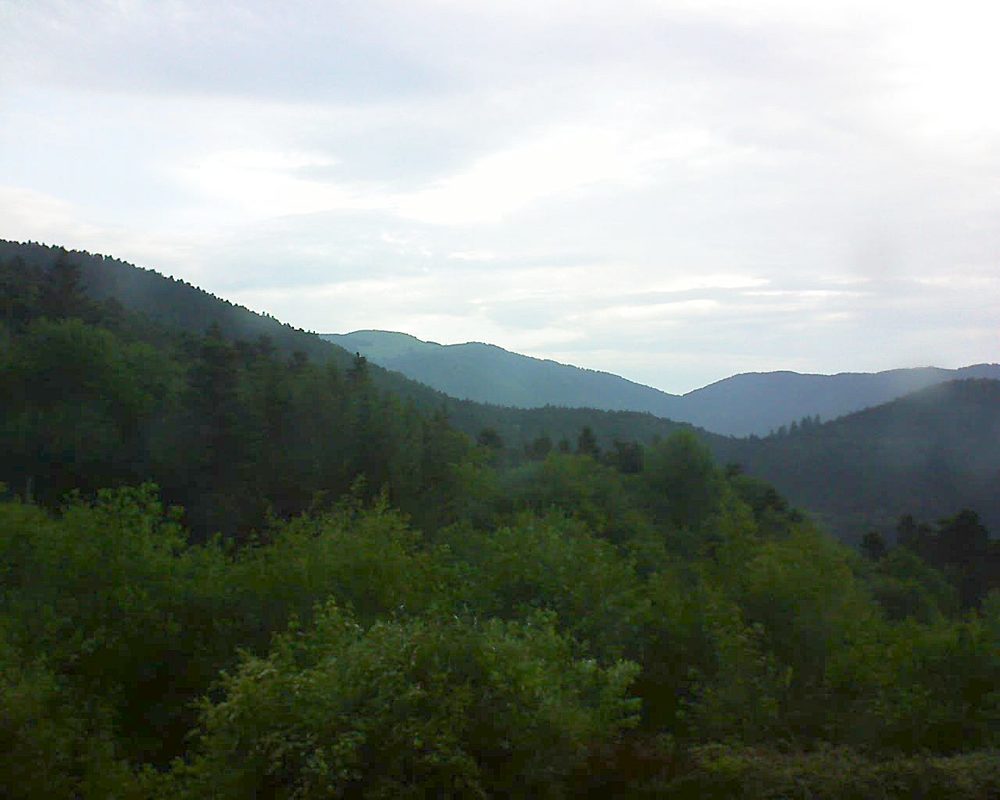 Le petit ballon vu depuis le Domaine Langmatt à Murbach le 28.05.2018 à 07:00 Le petit ballon (Alsace, Vosges) le 28.05.2018 à 07:00