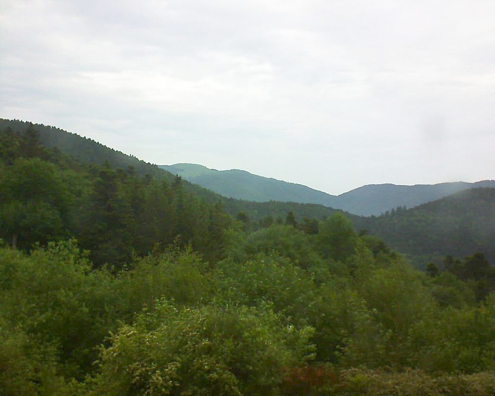 Le petit ballon vu depuis le Domaine Langmatt à Murbach le 28.05.2018 à 08:30 Le petit ballon (Alsace, Vosges) le 28.05.2018 à 08:30