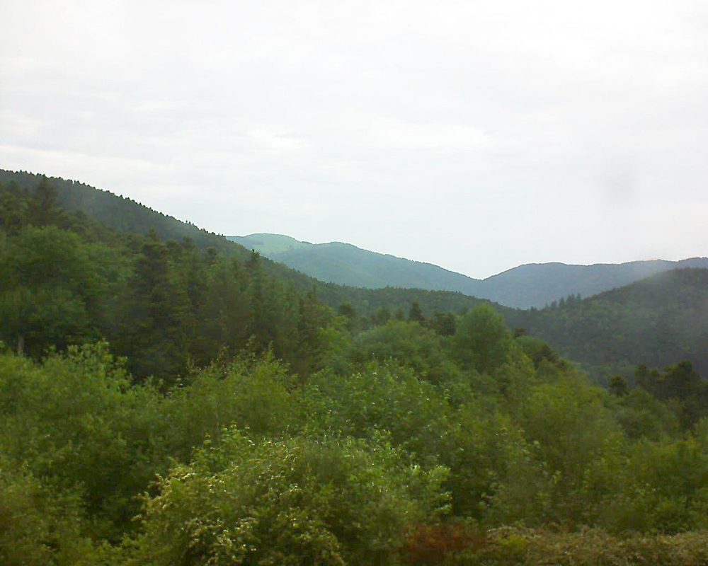 Le petit ballon vu depuis le Domaine Langmatt à Murbach le 28.05.2018 à 08:45 Le petit ballon (Alsace, Vosges) le 28.05.2018 à 08:45