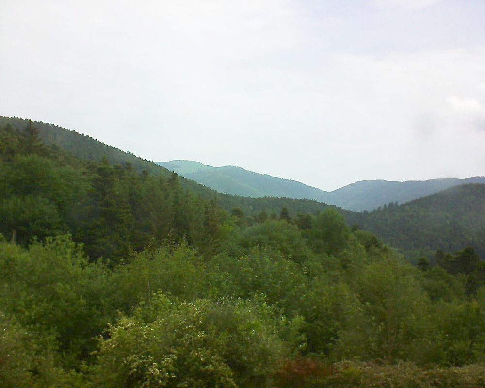 Le petit ballon vu depuis le Domaine Langmatt à Murbach le 28.05.2018 à 10:00 Le petit ballon (Alsace, Vosges) le 28.05.2018 à 10:00