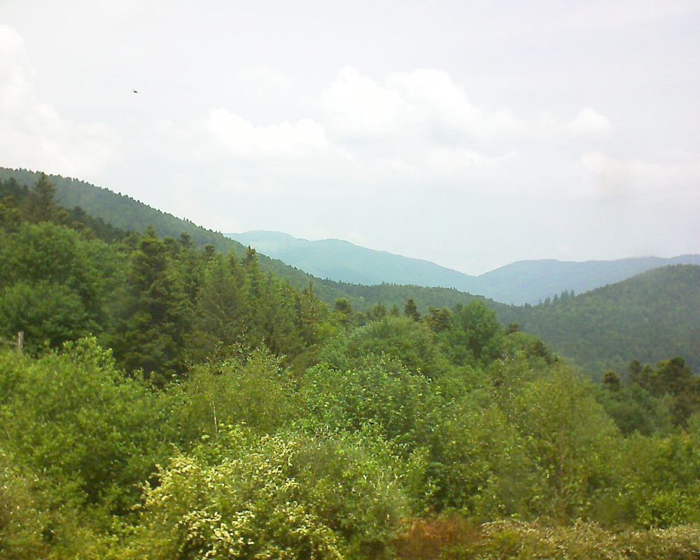 Le petit ballon vu depuis le Domaine Langmatt à Murbach le 28.05.2018 à 13:15 Le petit ballon (Alsace, Vosges) le 28.05.2018 à 13:15