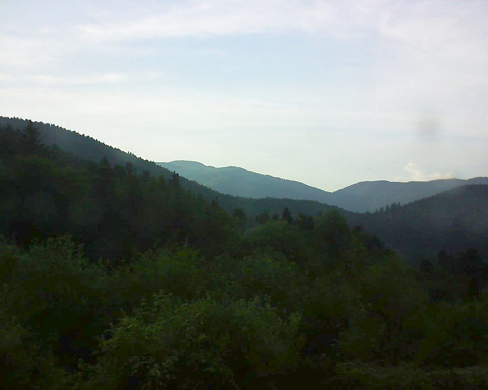 Le petit ballon vu depuis le Domaine Langmatt à Murbach le 28.05.2018 à 19:45 Le petit ballon (Alsace, Vosges) le 28.05.2018 à 19:45