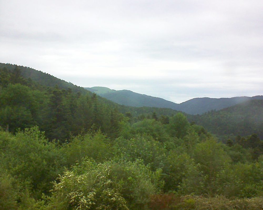 Le petit ballon vu depuis le Domaine Langmatt à Murbach le 29.05.2018 à 07:30 Le petit ballon (Alsace, Vosges) le 29.05.2018 à 07:30