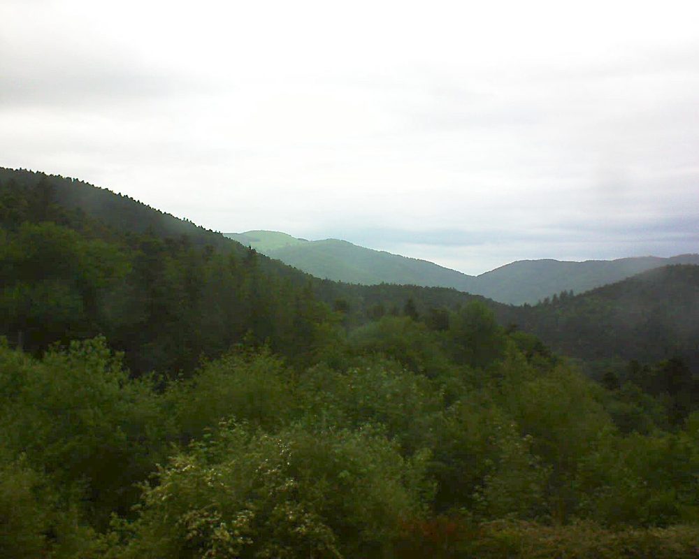 Le petit ballon vu depuis le Domaine Langmatt à Murbach le 29.05.2018 à 08:00 Le petit ballon (Alsace, Vosges) le 29.05.2018 à 08:00