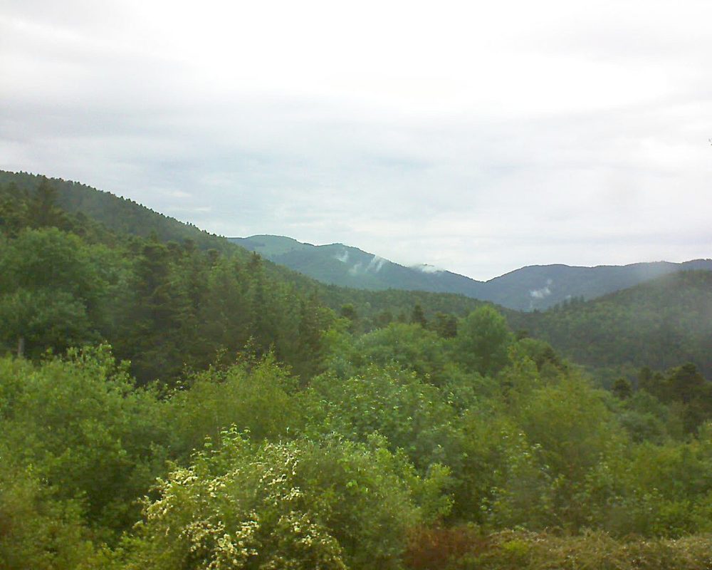 Le petit ballon vu depuis le Domaine Langmatt à Murbach le 29.05.2018 à 10:00 Le petit ballon (Alsace, Vosges) le 29.05.2018 à 10:00