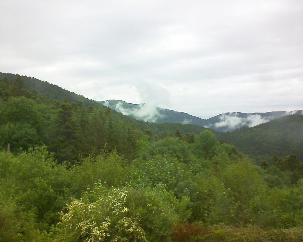Le petit ballon vu depuis le Domaine Langmatt à Murbach le 29.05.2018 à 12:45 Le petit ballon (Alsace, Vosges) le 29.05.2018 à 12:45