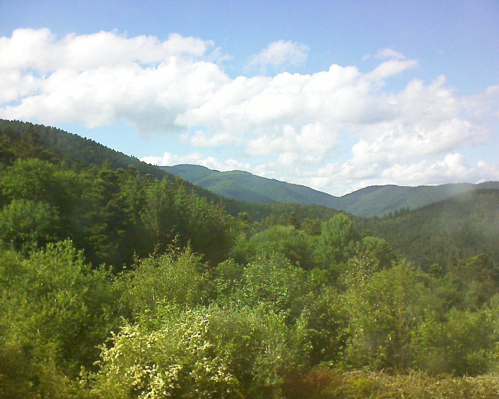 Le petit ballon vu depuis le Domaine Langmatt à Murbach le 29.05.2018 à 17:15 Le petit ballon (Alsace, Vosges) le 29.05.2018 à 17:15