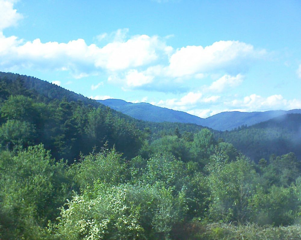Le petit ballon vu depuis le Domaine Langmatt à Murbach le 29.05.2018 à 17:30 Le petit ballon (Alsace, Vosges) le 29.05.2018 à 17:30