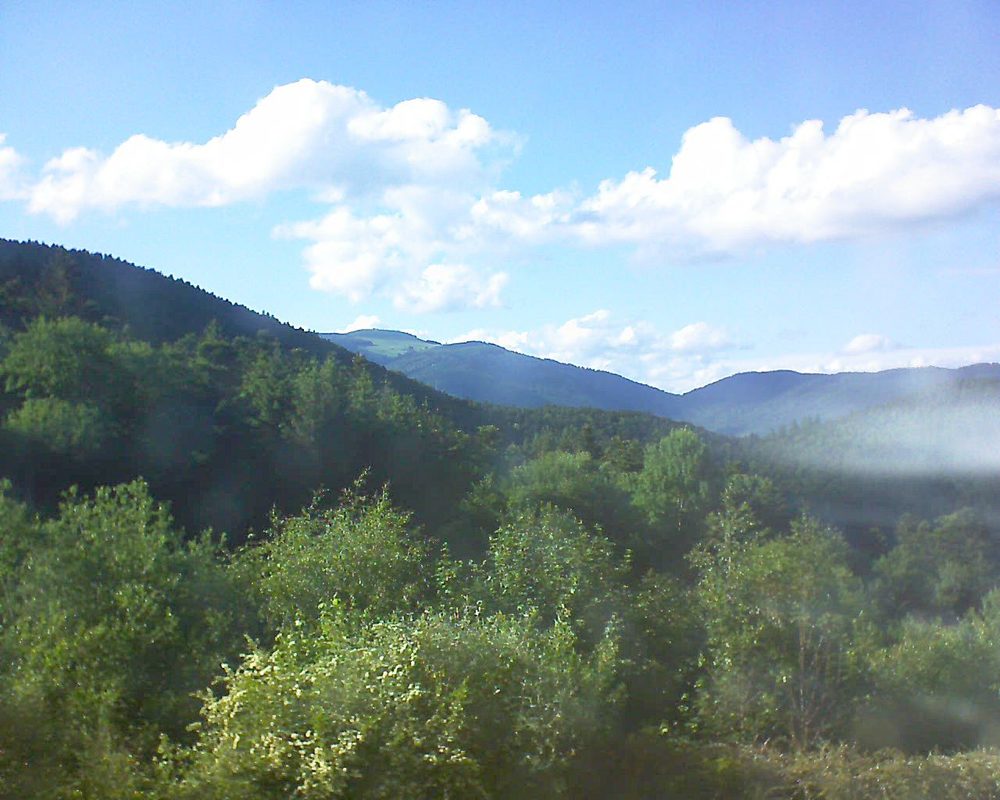 Le petit ballon vu depuis le Domaine Langmatt à Murbach le 29.05.2018 à 18:30 Le petit ballon (Alsace, Vosges) le 29.05.2018 à 18:30