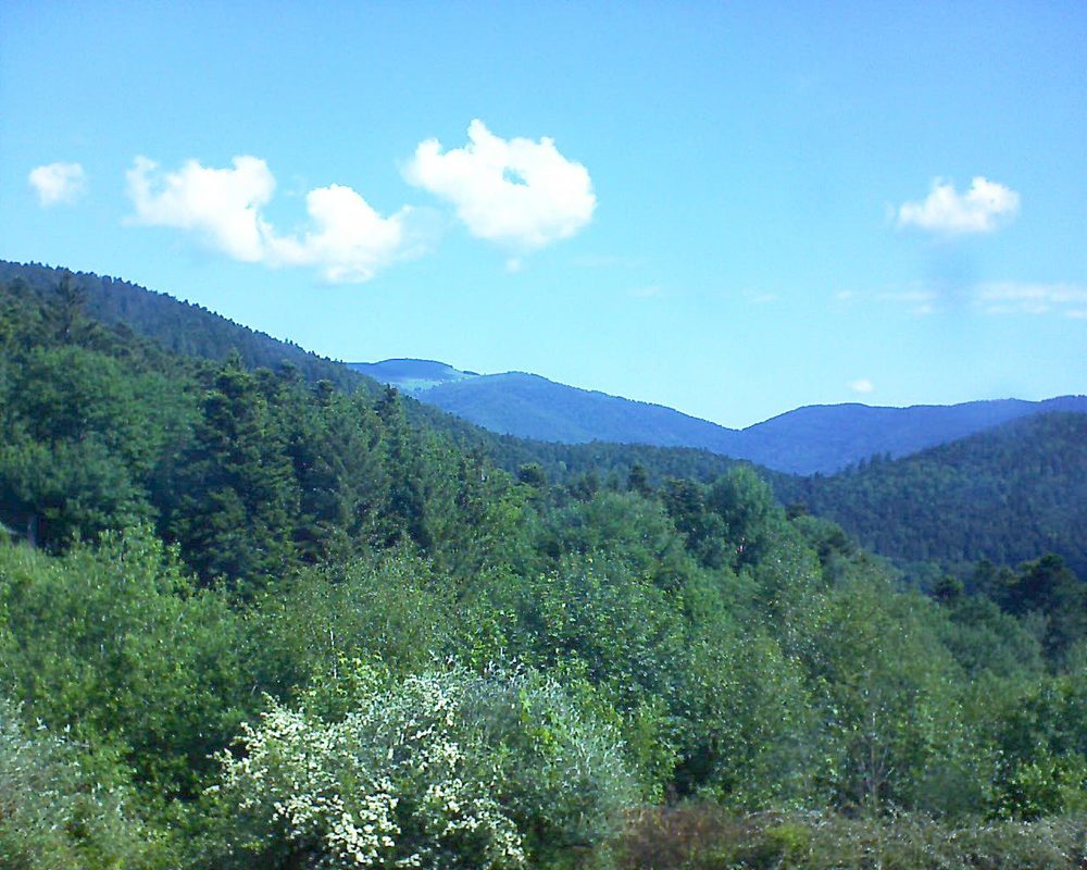 Le petit ballon vu depuis le Domaine Langmatt à Murbach le 30.05.2018 à 10:30 Le petit ballon (Alsace, Vosges) le 30.05.2018 à 10:30