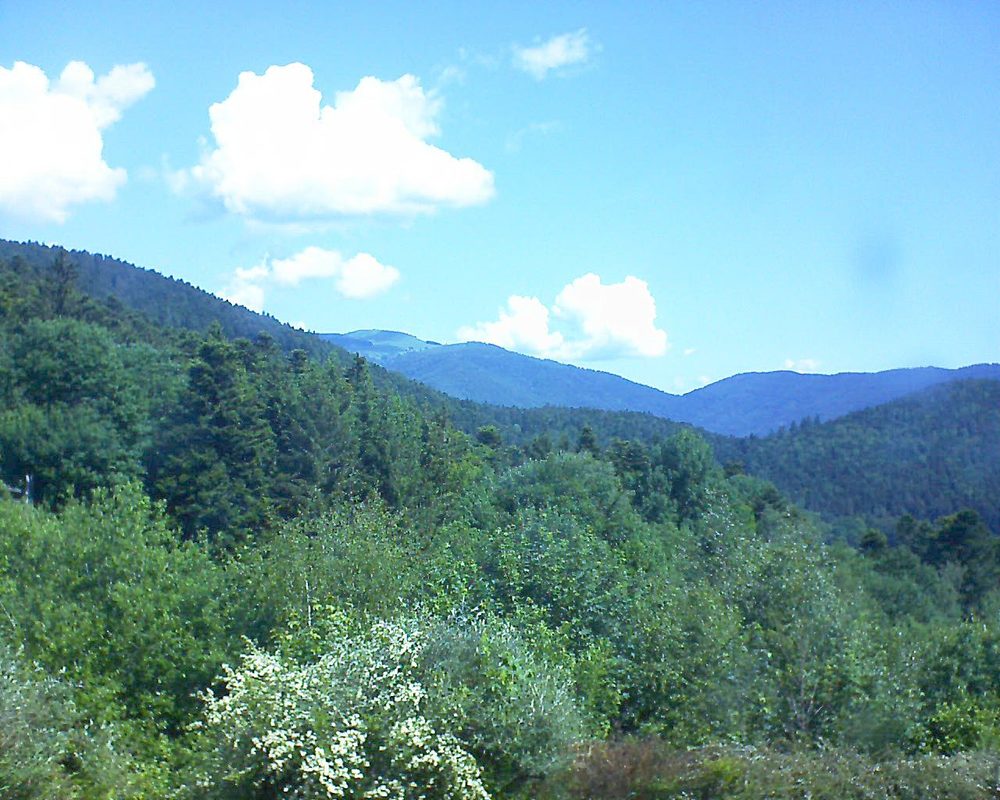 Le petit ballon vu depuis le Domaine Langmatt à Murbach le 30.05.2018 à 11:15 Le petit ballon (Alsace, Vosges) le 30.05.2018 à 11:15