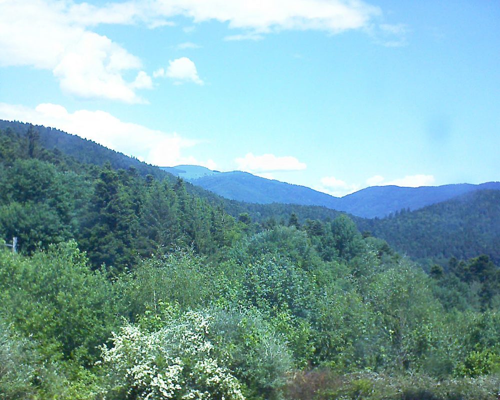 Le petit ballon vu depuis le Domaine Langmatt à Murbach le 30.05.2018 à 12:15 Le petit ballon (Alsace, Vosges) le 30.05.2018 à 12:15