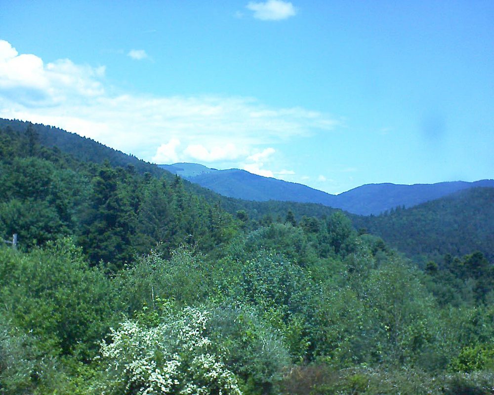 Le petit ballon vu depuis le Domaine Langmatt à Murbach le 30.05.2018 à 13:00 Le petit ballon (Alsace, Vosges) le 30.05.2018 à 13:00