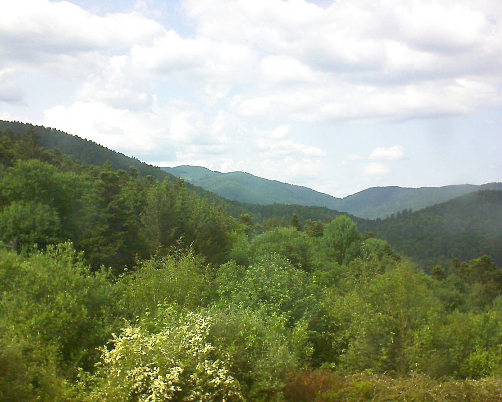 Le petit ballon vu depuis le Domaine Langmatt à Murbach le 30.05.2018 à 16:15 Le petit ballon (Alsace, Vosges) le 30.05.2018 à 16:15