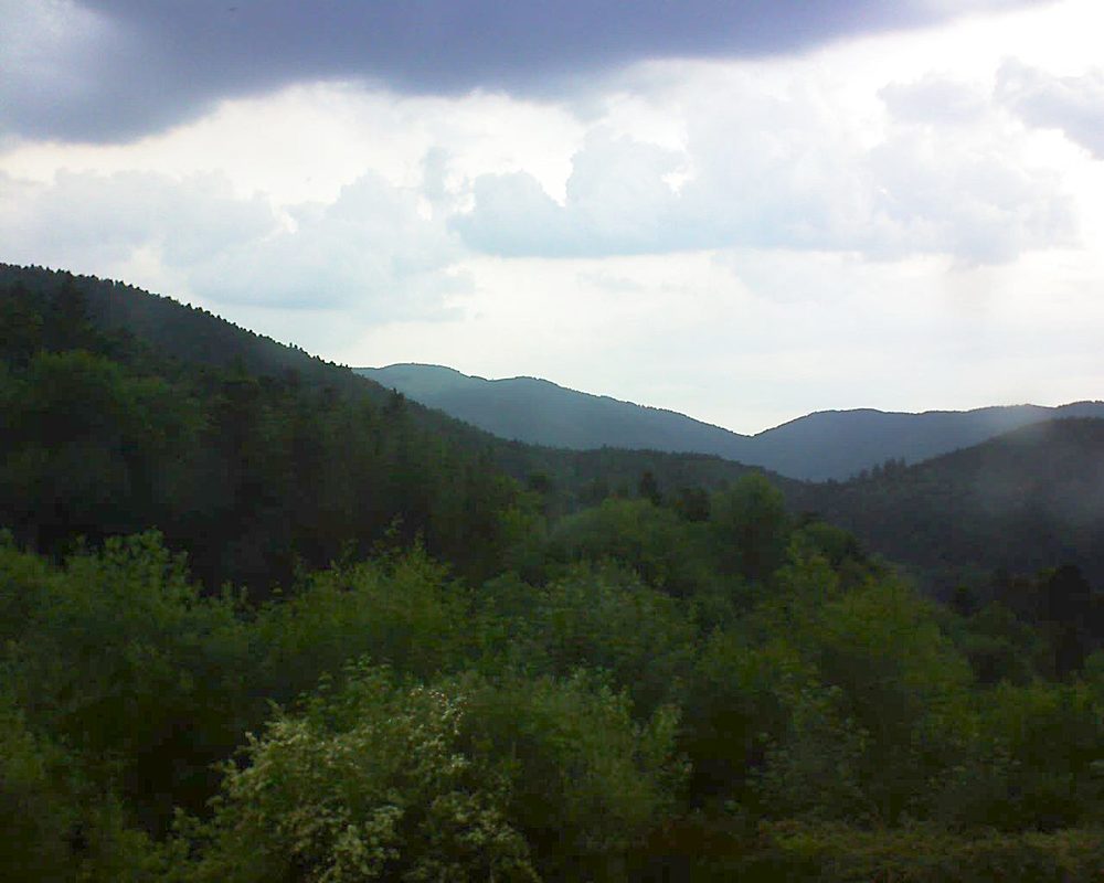 Le petit ballon vu depuis le Domaine Langmatt à Murbach le 30.05.2018 à 19:00 Le petit ballon (Alsace, Vosges) le 30.05.2018 à 19:00