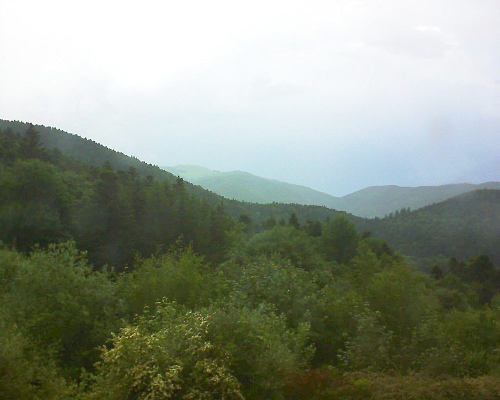 Le petit ballon vu depuis le Domaine Langmatt à Murbach le 30.05.2018 à 19:45 Le petit ballon (Alsace, Vosges) le 30.05.2018 à 19:45