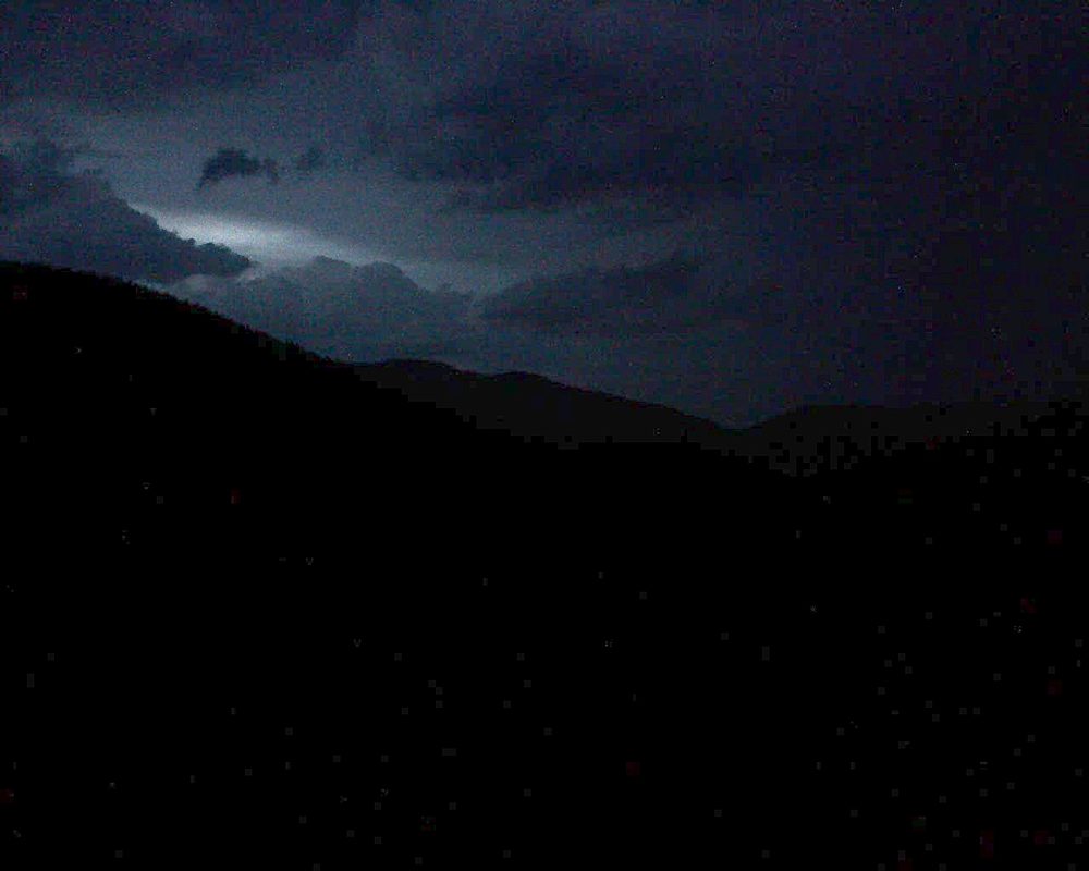 Le petit ballon vu depuis le Domaine Langmatt à Murbach le 30.05.2018 à 21:45 Le petit ballon (Alsace, Vosges) le 30.05.2018 à 21:45