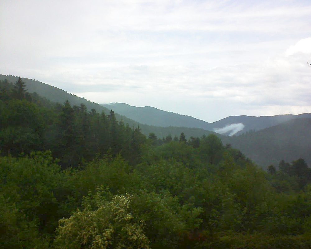 Le petit ballon vu depuis le Domaine Langmatt à Murbach le 31.05.2018 à 16:30 Le petit ballon (Alsace, Vosges) le 31.05.2018 à 16:30