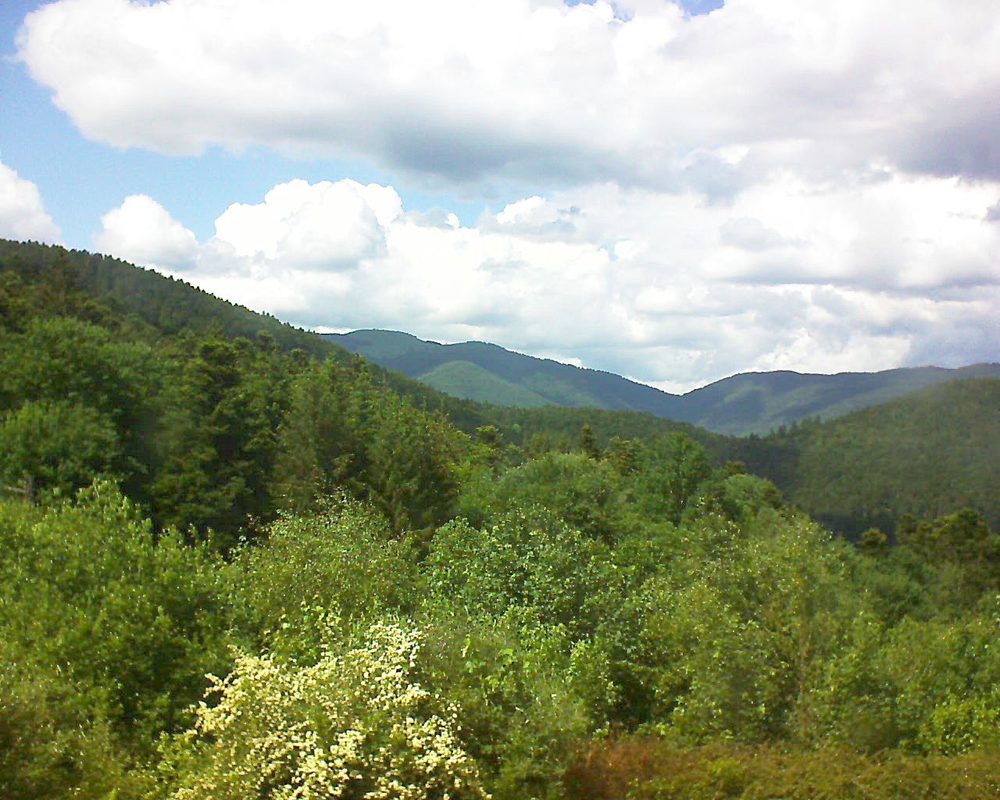 Le petit ballon vu depuis le Domaine Langmatt à Murbach le 01.06.2018 à 15:15 Le petit ballon (Alsace, Vosges) le 01.06.2018 à 15:15