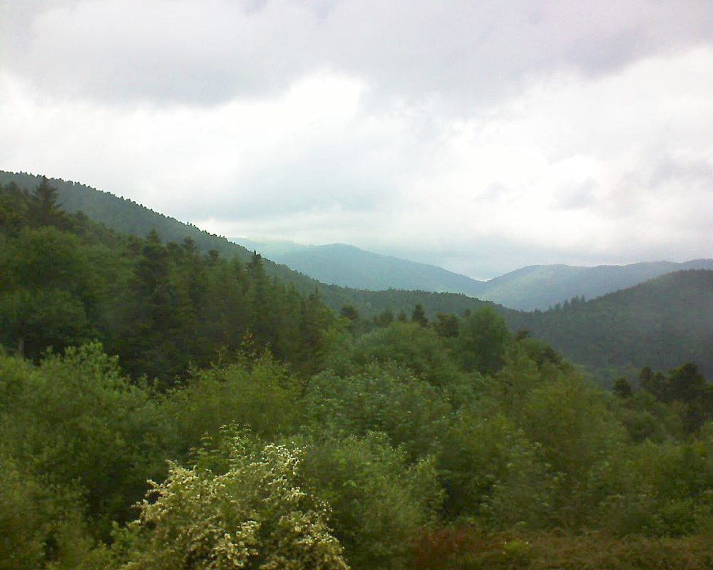 Le petit ballon vu depuis le Domaine Langmatt à Murbach le 02.06.2018 à 12:00 Le petit ballon (Alsace, Vosges) le 02.06.2018 à 12:00