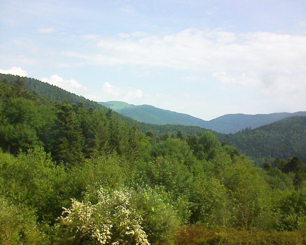 Le petit ballon vu depuis le Domaine Langmatt à Murbach le 04.06.2018 à 10:00 Le petit ballon (Alsace, Vosges) le 04.06.2018 à 10:00