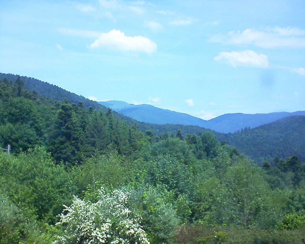 Le petit ballon vu depuis le Domaine Langmatt à Murbach le 04.06.2018 à 12:30 Le petit ballon (Alsace, Vosges) le 04.06.2018 à 12:30